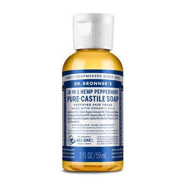 Dr. Bronner's Peppermint 2oz Castile Soap - Bloody Wolf Tattoo Supply