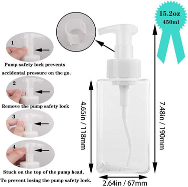 Foaming Soap Dispenser 15oz Clear Plastic
