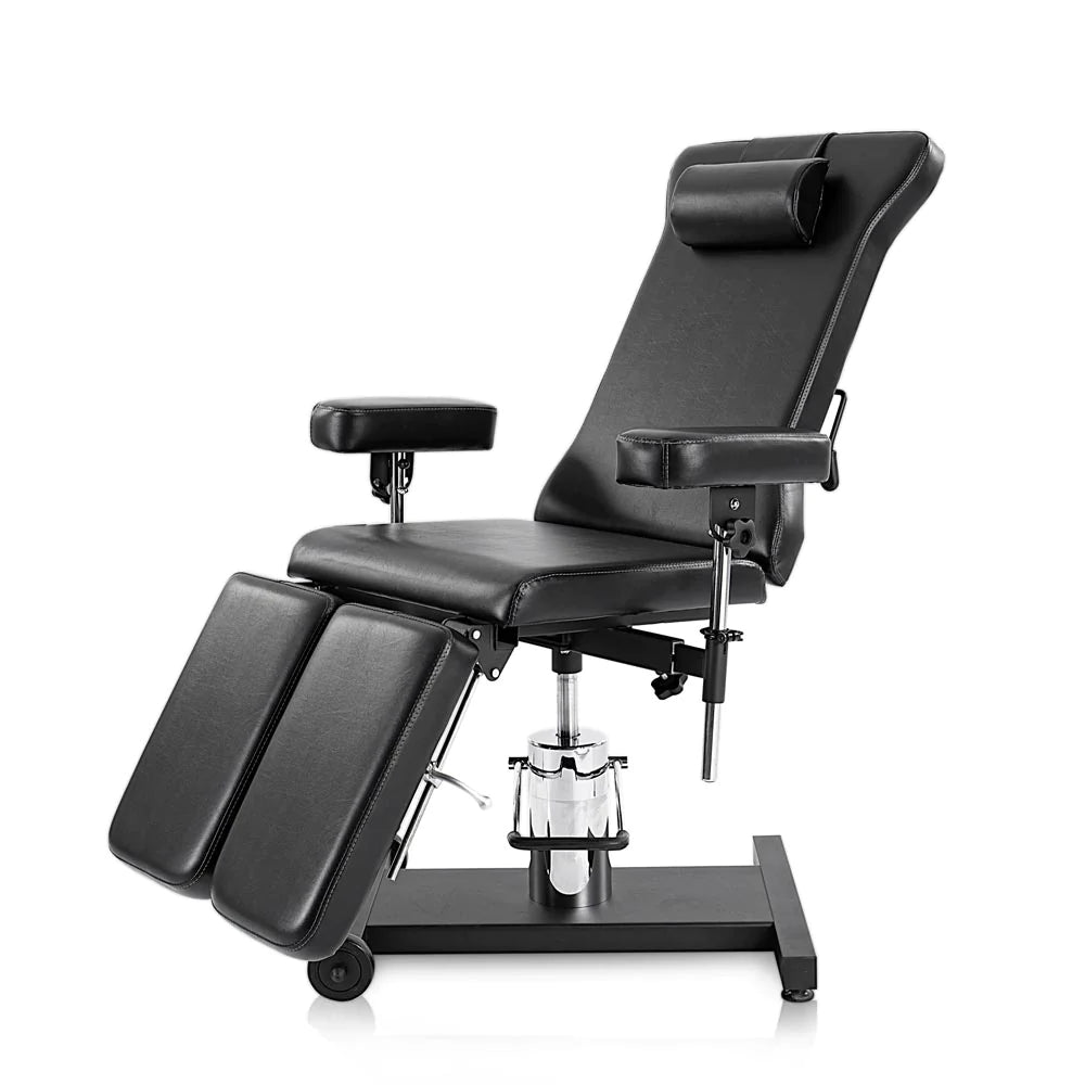 Fellowship Hydraulic Adjustable Tattoo Client Chair and Table