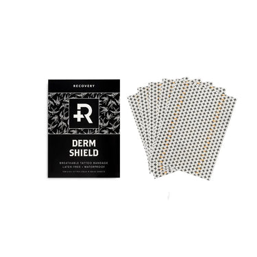Recovery Derm Shield 5.9" x 7.9" Sheets 10 Pack - Bloody Wolf Tattoo Supply