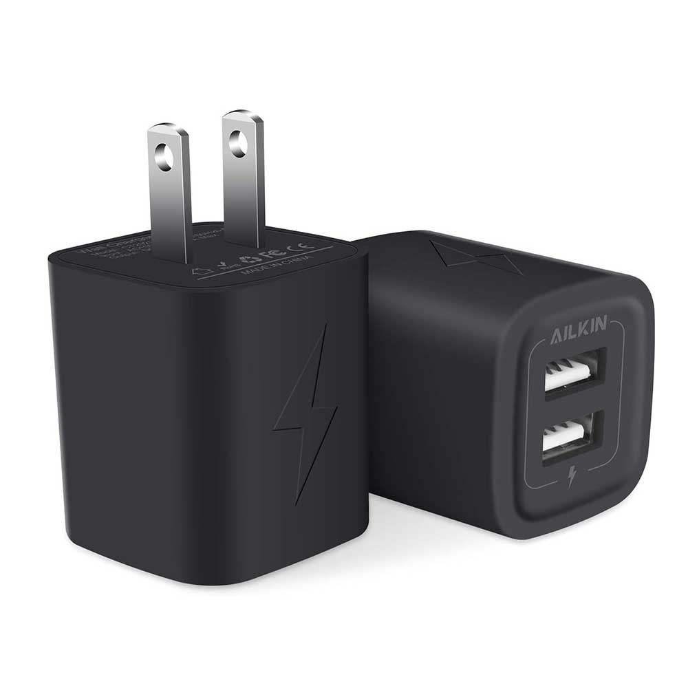 USB to Wall Outlet Adapter - Black