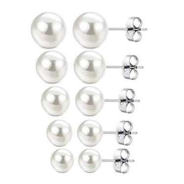 Earrings - Faux Pearl - Bloody Wolf Tattoo Supply