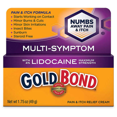 Gold Bond Pain and Itch Relief Lidocaine Cream - Bloody Wolf Tattoo Supply