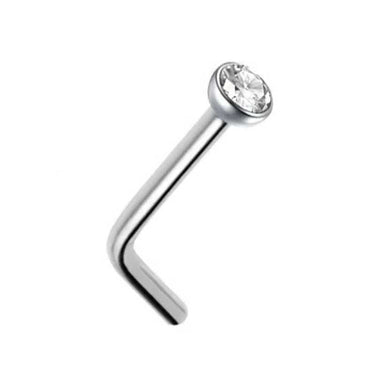 L Bend Nose Jewelry - Bloody Wolf Tattoo Supply