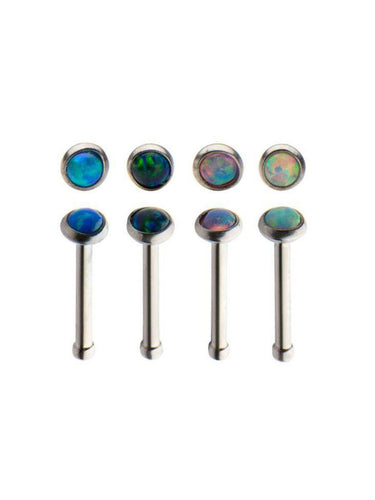 Nose Bone - Opal - Bloody Wolf Tattoo Supply