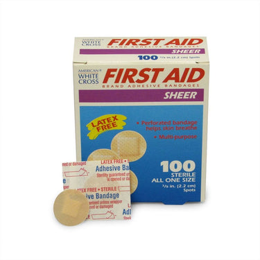 Mini 1" Round Sheer Adhesive Bandages 100ct - Bloody Wolf Tattoo Supply
