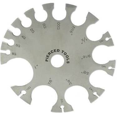 Body Jewelry Wheel Gauge - Bloody Wolf Tattoo Supply