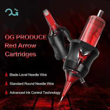 OG Red Arrow Assorted Tattoo Needles 10ct Box