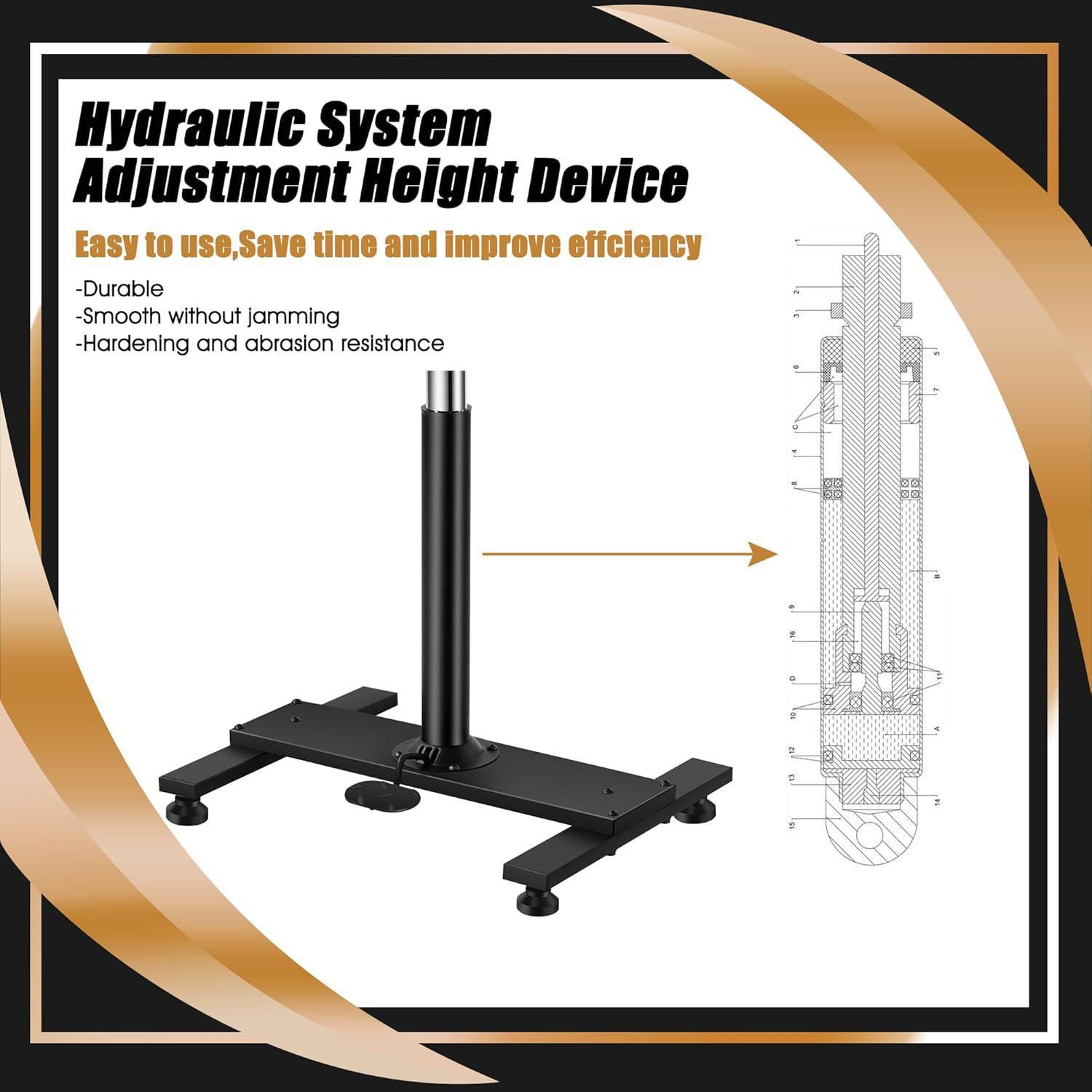 Tattoo Heavy Duty XL Hydraulic Adjustable Arm Rest