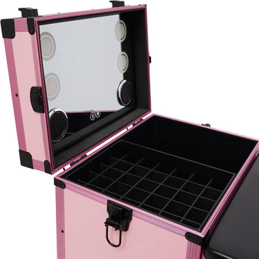 Rolling Travel Case and Desk - Pink
