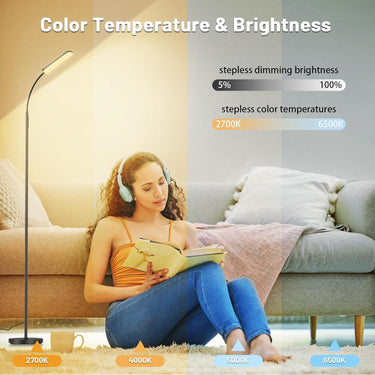 LED Dimmable Floor Lamp with Remote