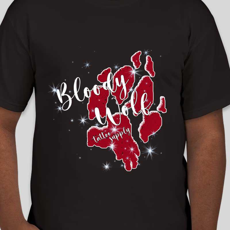Bloody Wolf Tattoo Supply T-Shirt - Sparkles