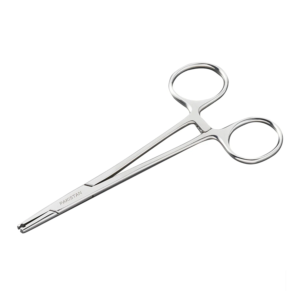 Dermal Tool 5" Stainless Steel Forceps with Notched Tips