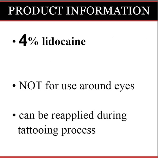 Tattoo Numbing Cream 10g Tube