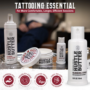 Hustle Butter Numbing Spray 1.9oz Pain Relief & Antiseptic