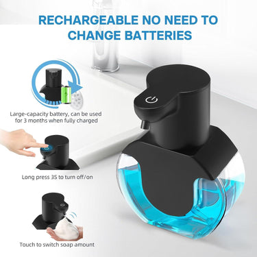 Foaming Soap Dispenser Automatic Rechargeable