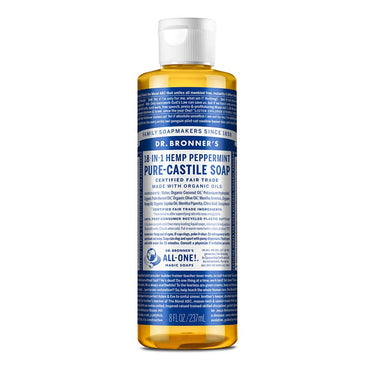 Dr. Bronner's Peppermint 8oz Castile Soap - Bloody Wolf Tattoo Supply