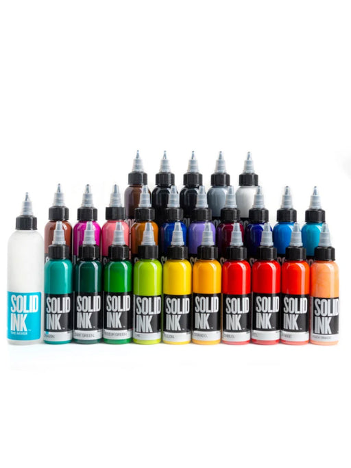 Solid Ink 25 Colors 1oz Set - Bloody Wolf Tattoo Supply