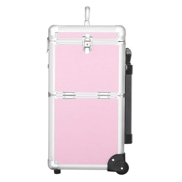 Rolling Travel Case - Pink Compact - Bloody Wolf Tattoo Supply