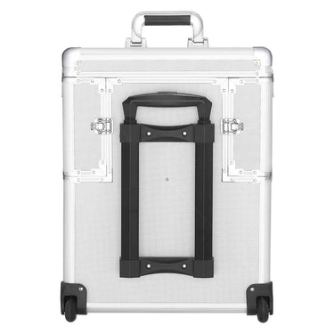 Rolling Travel Case - Silver Compact - Bloody Wolf Tattoo Supply
