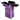 Rolling Travel Case - Purple - Bloody Wolf Tattoo Supply