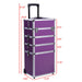 Rolling Travel Case - Purple - Bloody Wolf Tattoo Supply