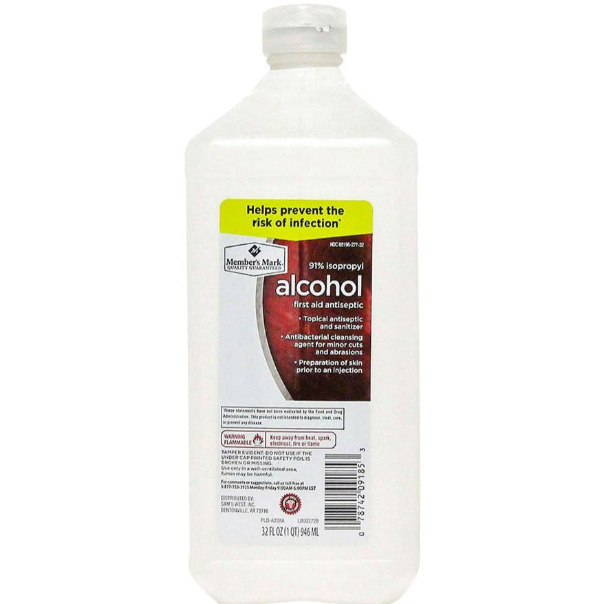 Alcohol 91% 32oz - Bloody Wolf Tattoo Supply