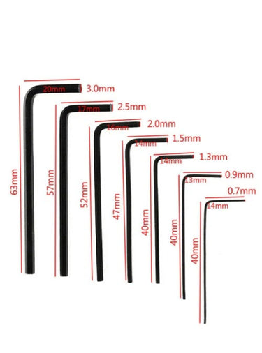 Allen Wrench 7pc Set - Bloody Wolf Tattoo Supply