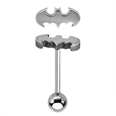 DC Comics Batman Cutout Steel Cartilage Jewelry - Bloody Wolf Tattoo Supply