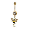 Bee Navel Barbell - Bloody Wolf Tattoo Supply