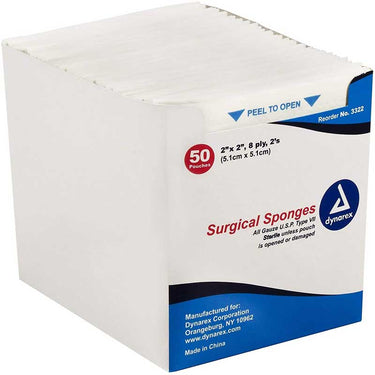 Gauze 8 Ply 2" x 2" Pads - Bloody Wolf Tattoo Supply