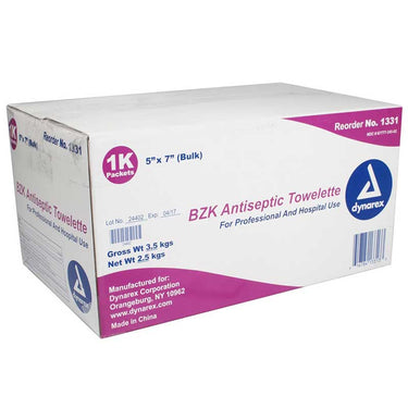 Dynarex BZK Antiseptic Towelette Wipes