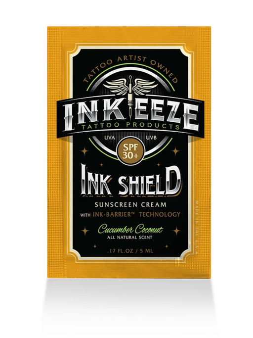 Ink Shield SPF30 Cream 5ml Cucumber Coconut - Bloody Wolf Tattoo Supply