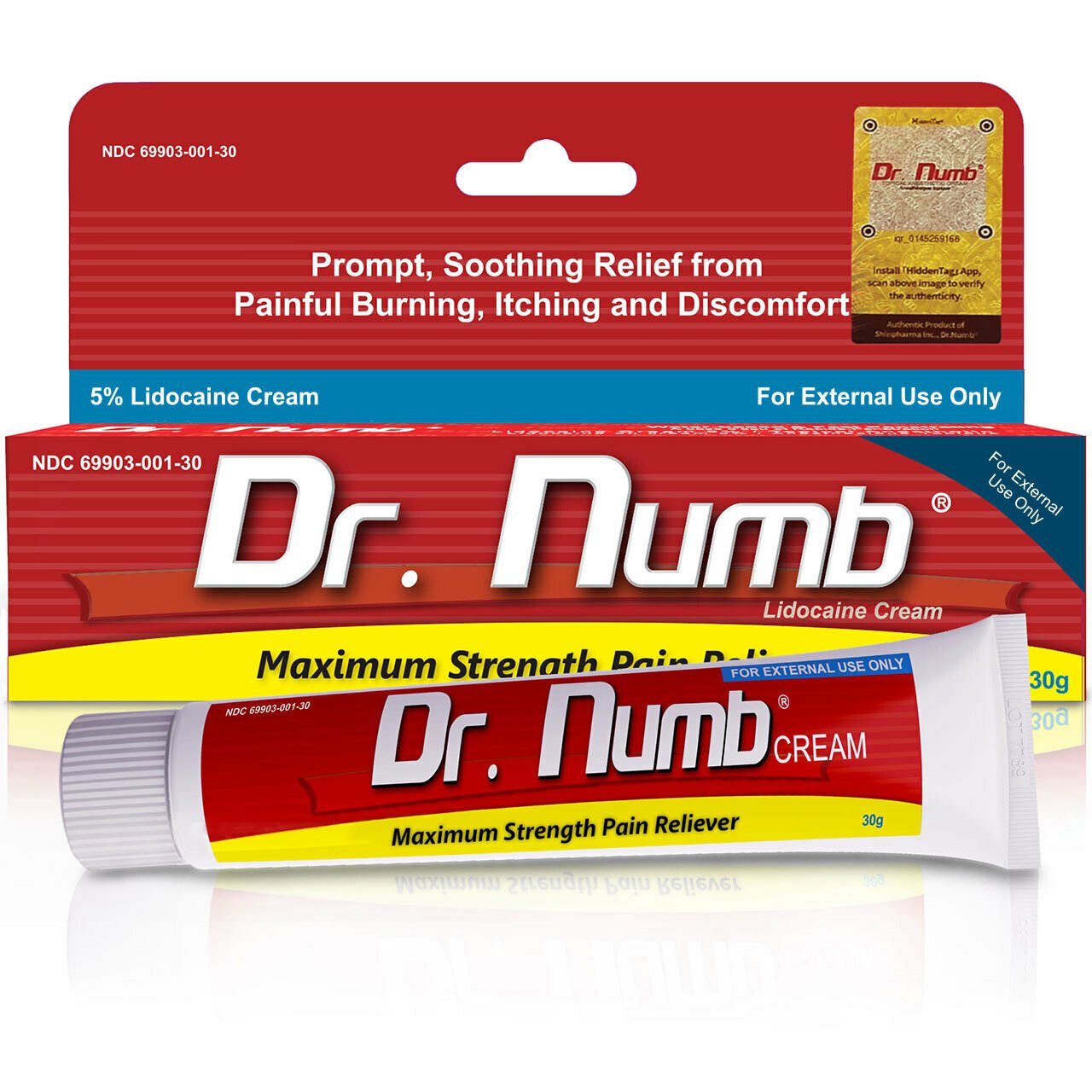 Dr Numb 30g Topical Anesthetic Cream - Bloody Wolf Tattoo Supply