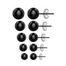 Earrings - Black - Bloody Wolf Tattoo Supply