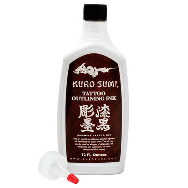Kuro Sumi Outlining Ink 6oz - Bloody Wolf Tattoo Supply