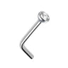 L Bend Nose Jewelry - Bloody Wolf Tattoo Supply