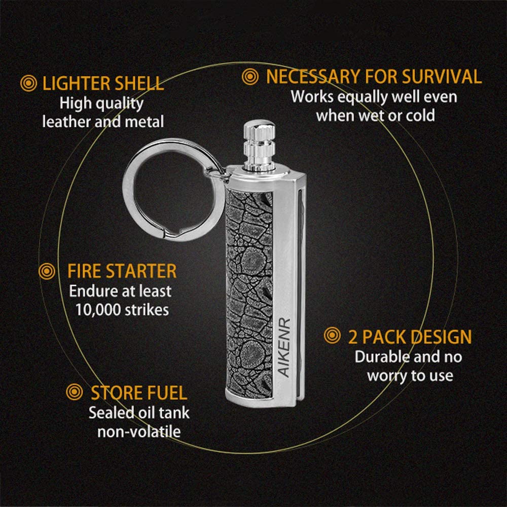 Aikenr Permanent Metal Match Lighter