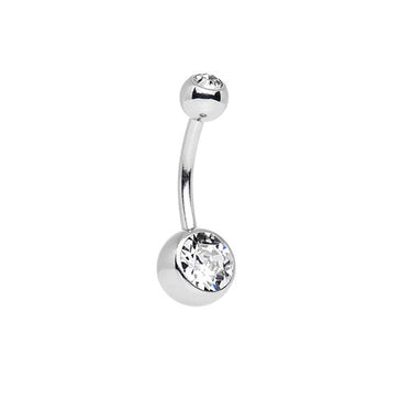 Navel Jeweled Barbell - Bloody Wolf Tattoo Supply