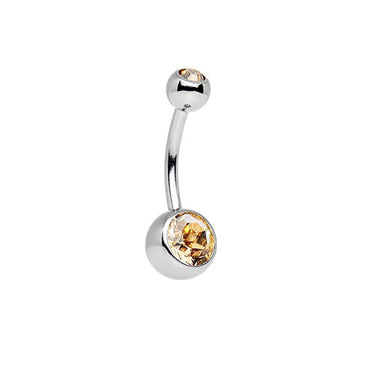 Navel Jeweled Barbell - Bloody Wolf Tattoo Supply