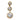 Top Down 3 Round Gems Navel Barbell - Bloody Wolf Tattoo Supply