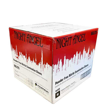 Night Angel Black Nitrile Gloves by Adenna - Bloody Wolf Tattoo Supply