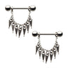 Spikes Nipple Barbell Set - Bloody Wolf Tattoo Supply