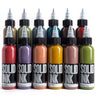 Opaque Earth 1oz 12ct Set by Solid Ink - Bloody Wolf Tattoo Supply