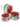 Glass Plugs - Red Fire - Bloody Wolf Tattoo Supply