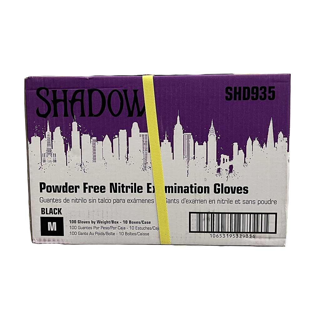 Shadow Black Nitrile Gloves by Adenna